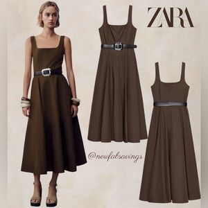 💫 Zara Cotton Midi Dress - New 💫
